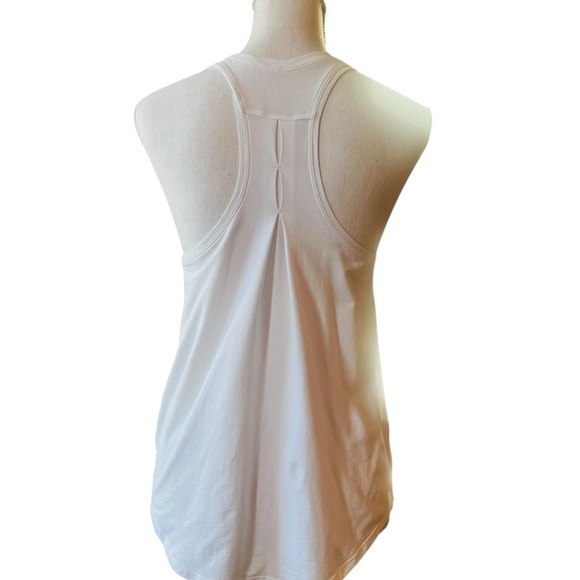 LULULEMON WOMEN’S WHITE ATHLETIC TANK TOP ROUNDED HEMLINE - Picture 4 of 10